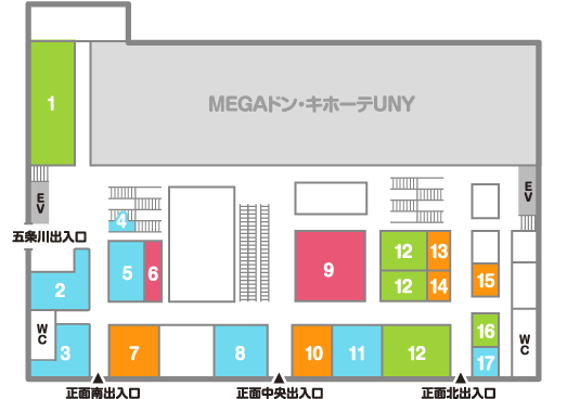 1F フロアマップ